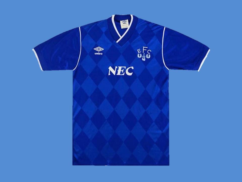 1987 1988 Everton Home Jersey