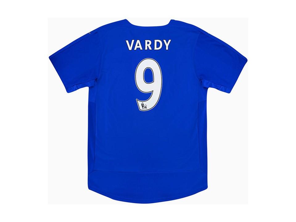 2015 2016 Leicester City Domicile Maillot Vardy #9