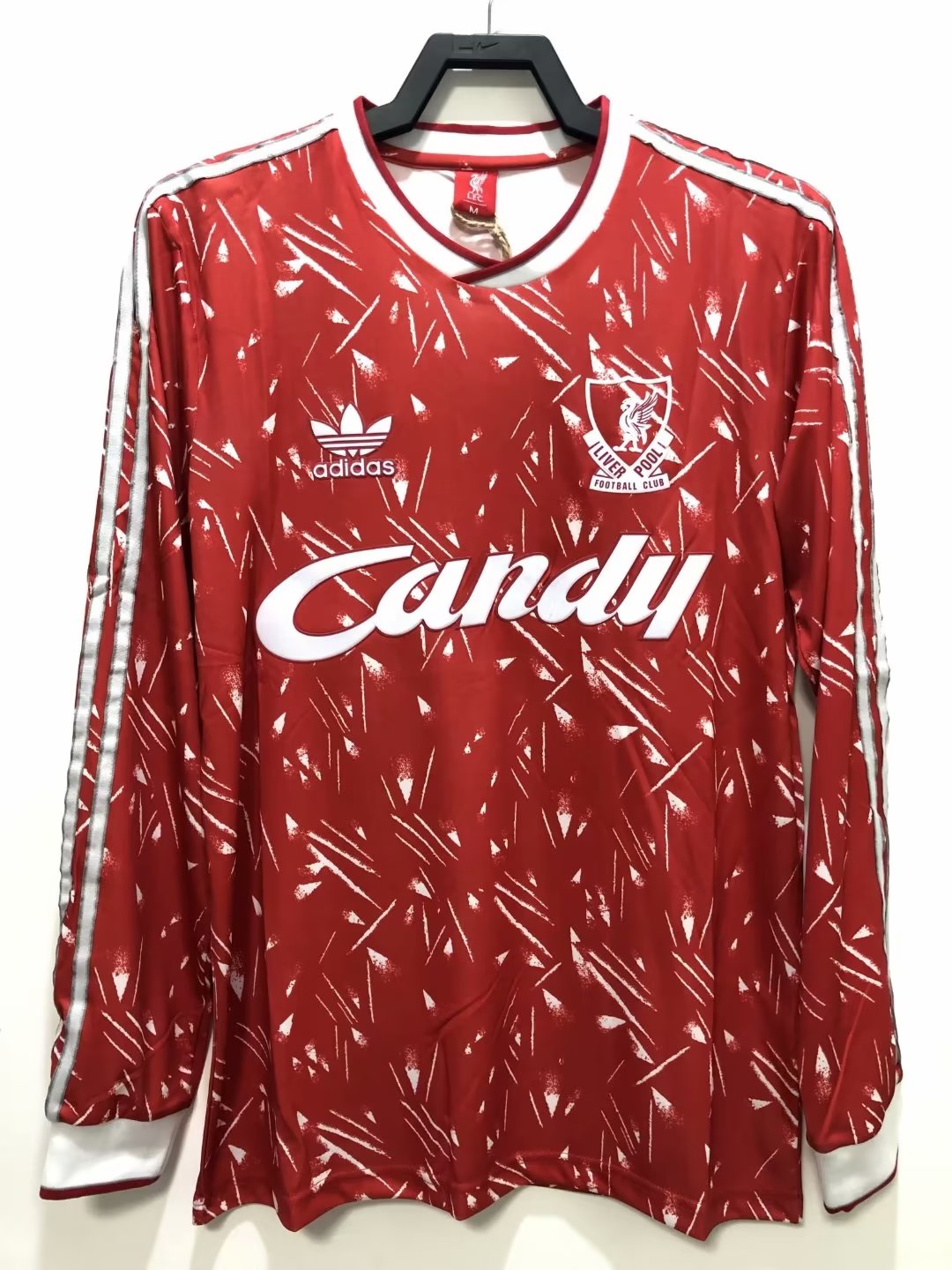 1989-1991 Liverpool Domicile Manches Longues Maillot