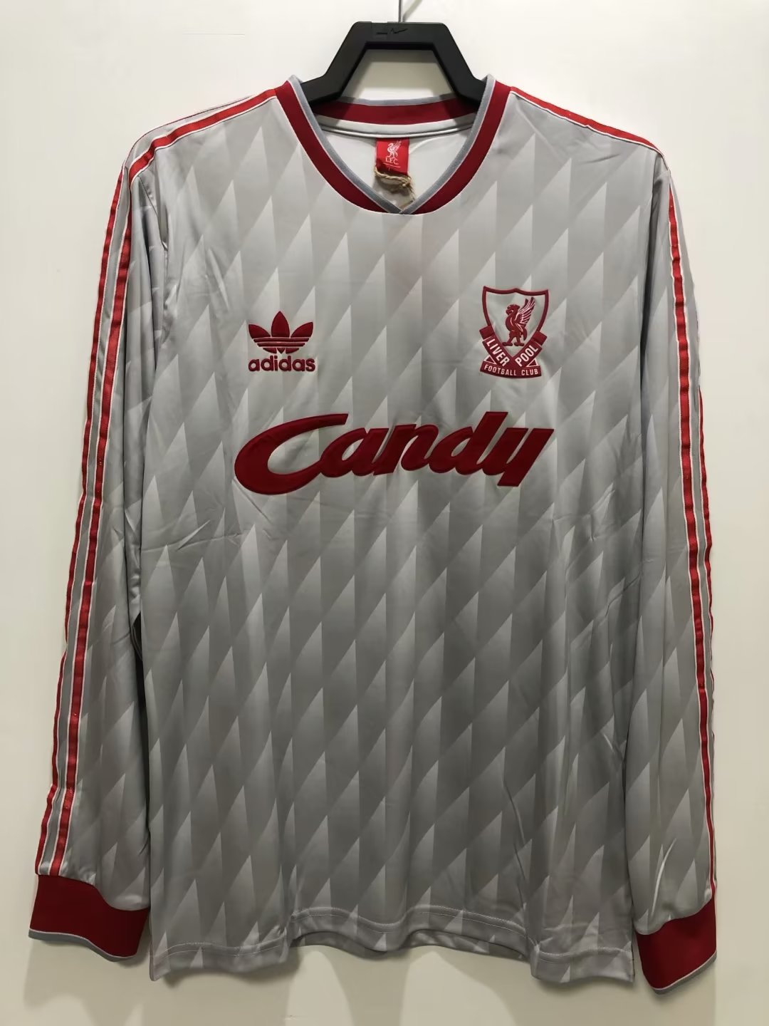 1989-1991 Liverpool Exterieur Manches Longues Maillot