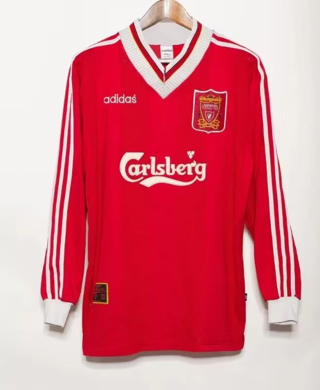 1995-1996 Liverpool Home Long Sleeves Jersey