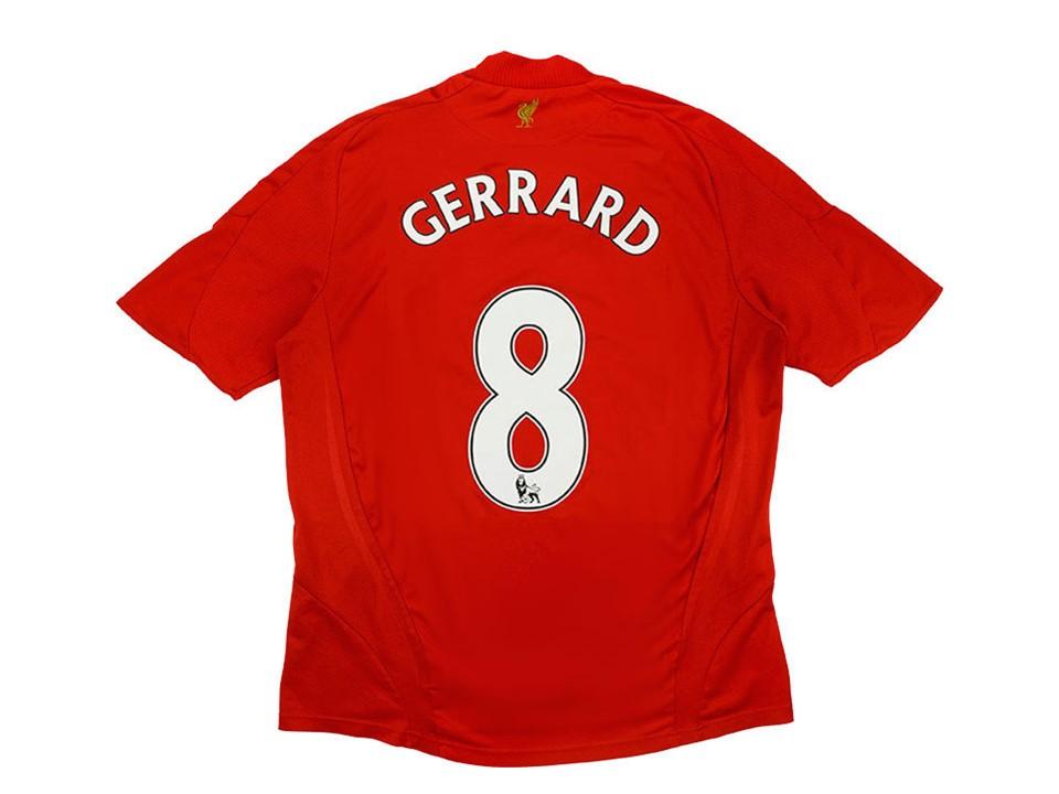 2008 2010 Liverpool Domicile Chemise Gerrard #8