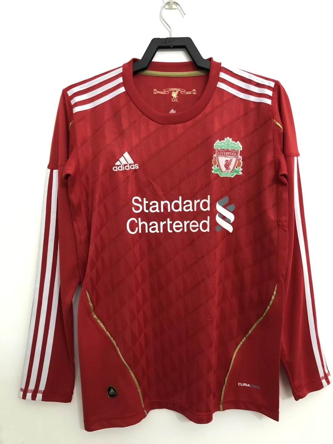 2010 Liverpool Domicile Manches Longues Maillot