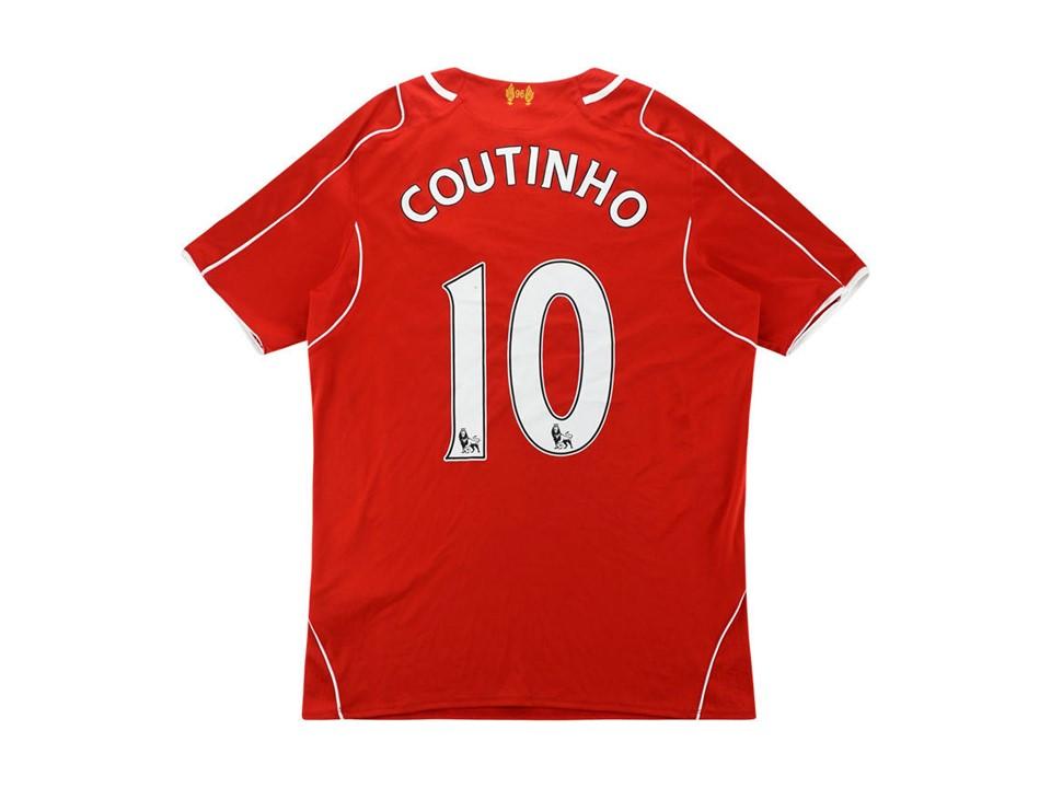 2014 2015 Liverpool Domicile Maillot Coutinho #10