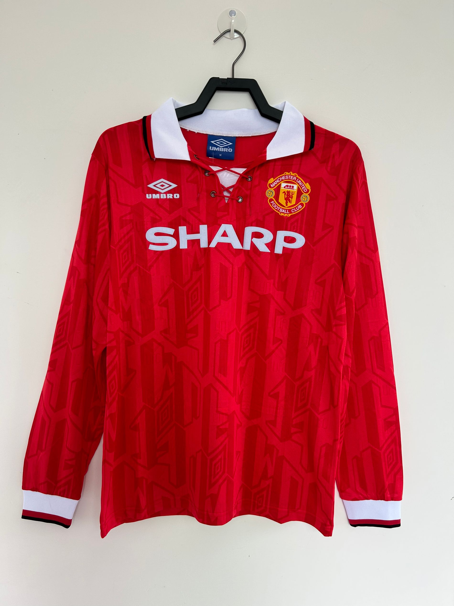 1992-1994 Manchester United Domicile Manches Longues Maillot