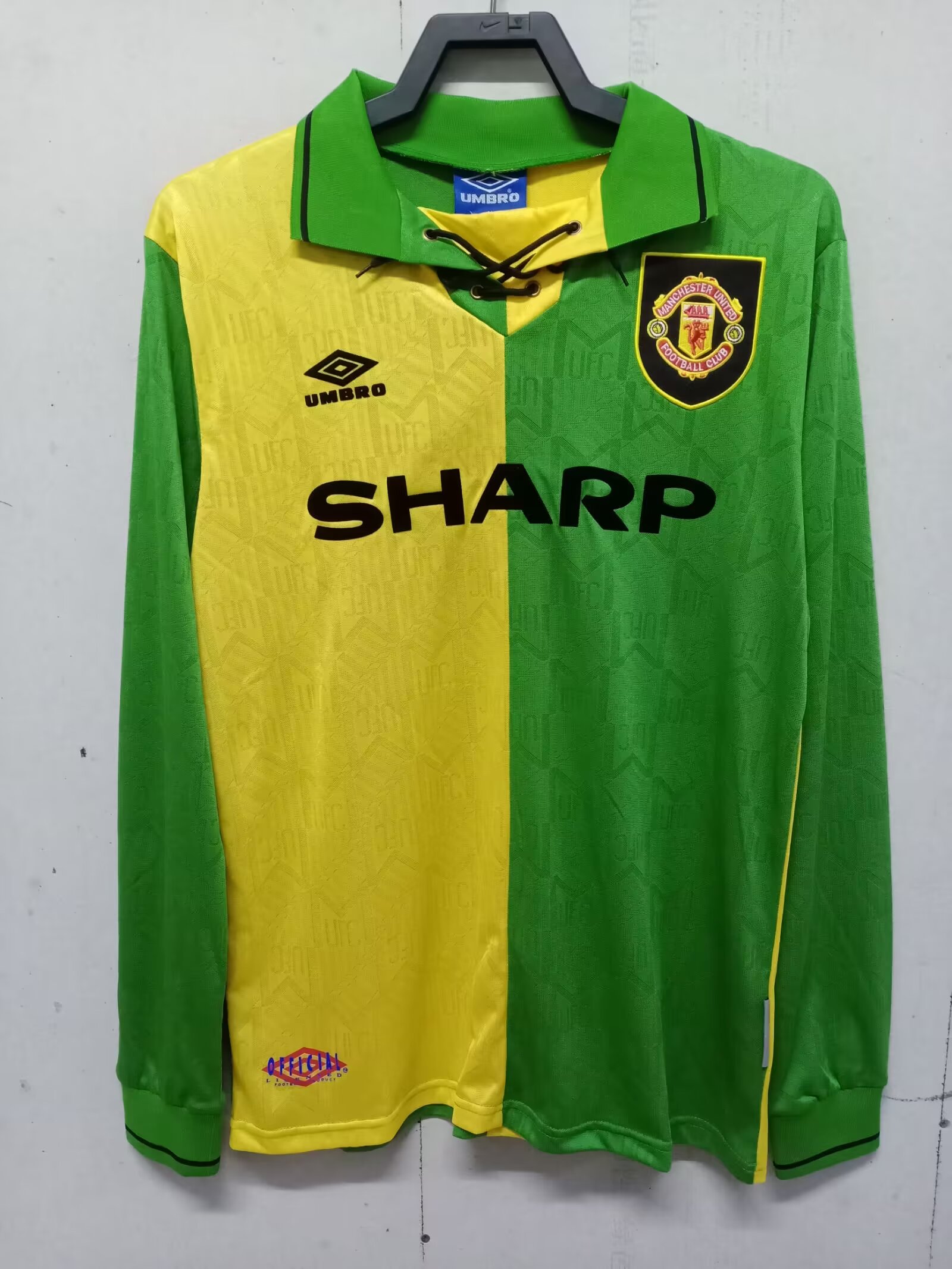 1992-1994 Manchester United Exterieur Manches Longues Maillot