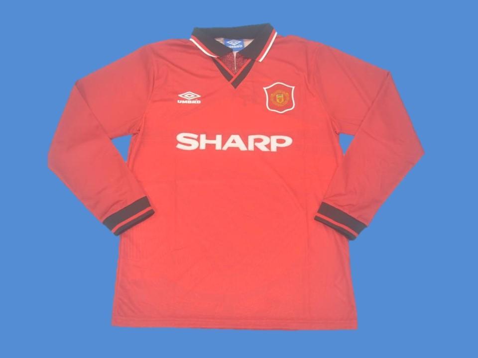 1994/1996 Manchester United Home Long Sleeves Jersey