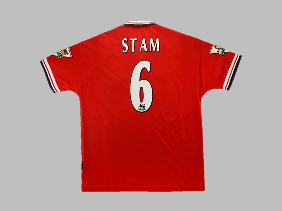 1998-99 Manchester United Home Shirt Stam #6