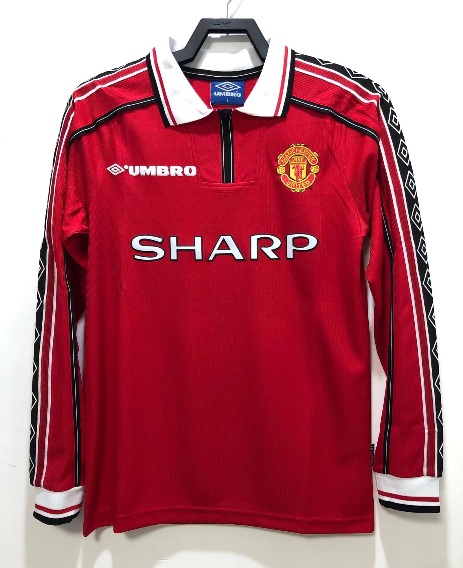 1998 Manchester United Home Long Sleeves Jersey