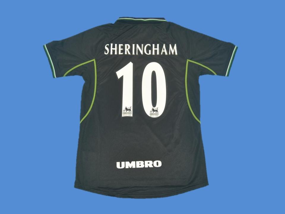 1998 Manchester United Exterieur Maillot Sheringham #10