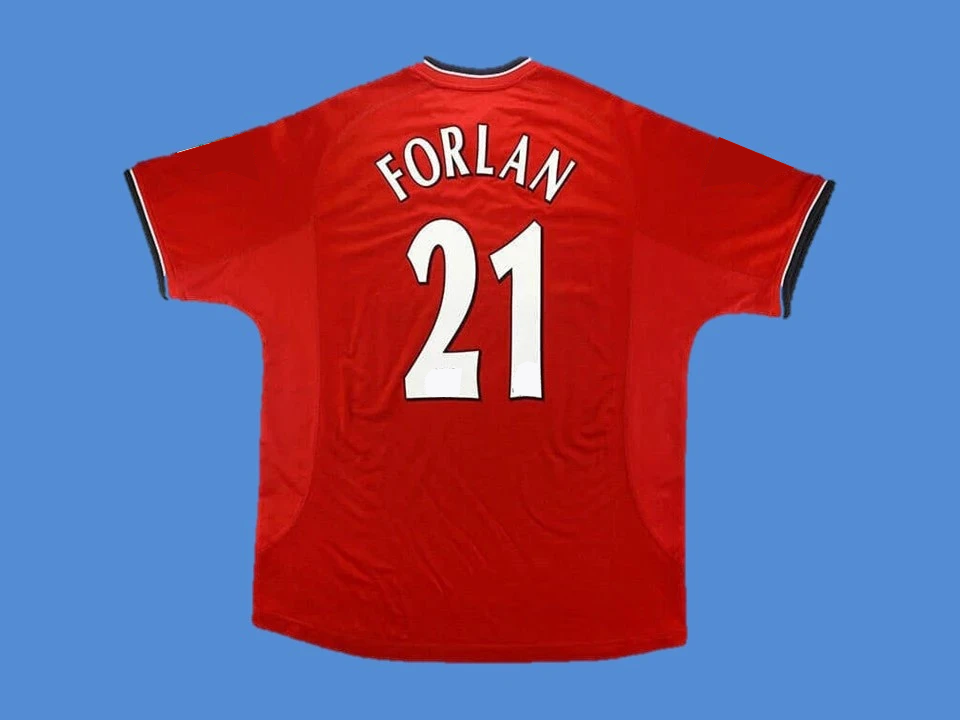 2000 2002 Manchester United Home Jersey Forlan #21