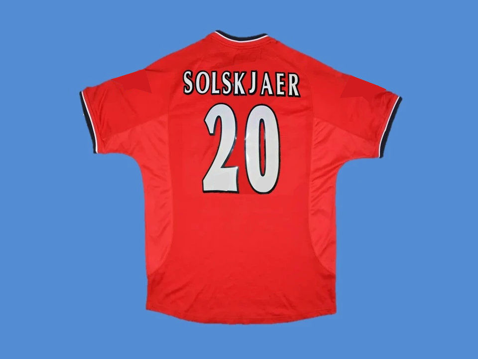 2000 2002 Manchester United Home Jersey Solskjaer #20