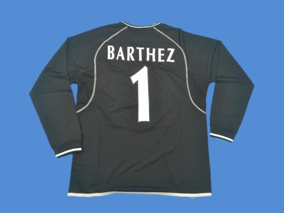 2000/2002 Manchester United Manches Longues Maillot Noir Barthez #1