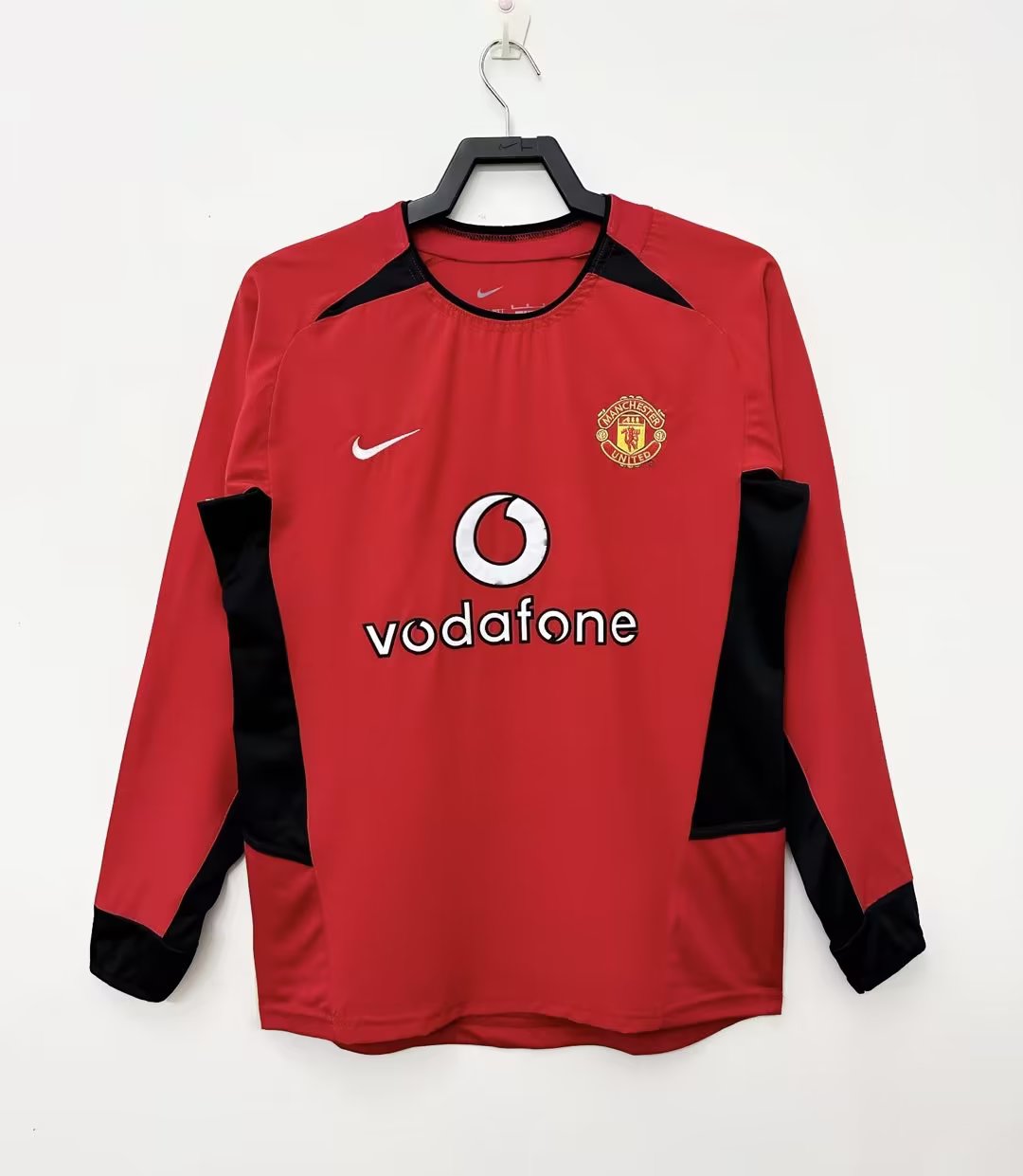 2002-2004 Manchester United Domicile Manches Longues Maillot