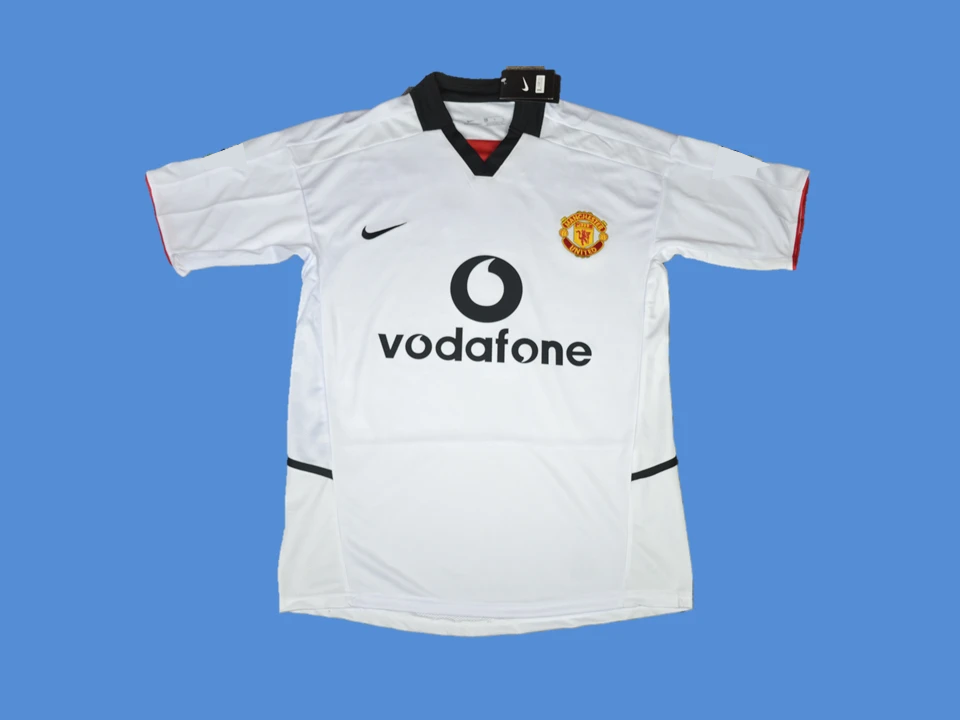 2003/04 Manchester United Away Jersey White