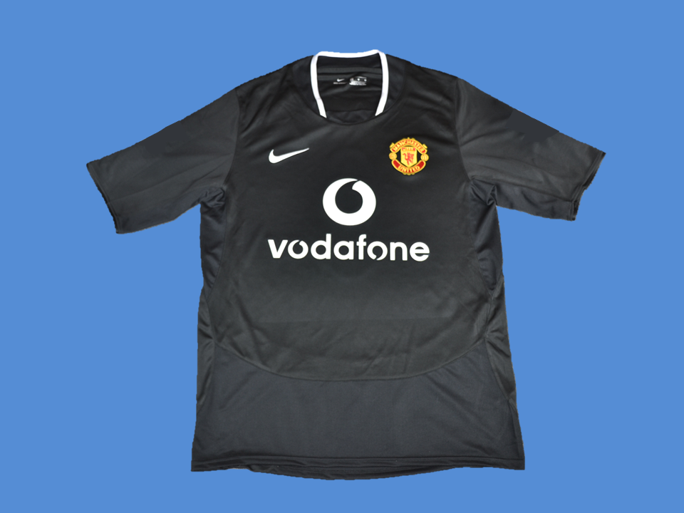 2003 2005 Manchester United Away Jersey Black