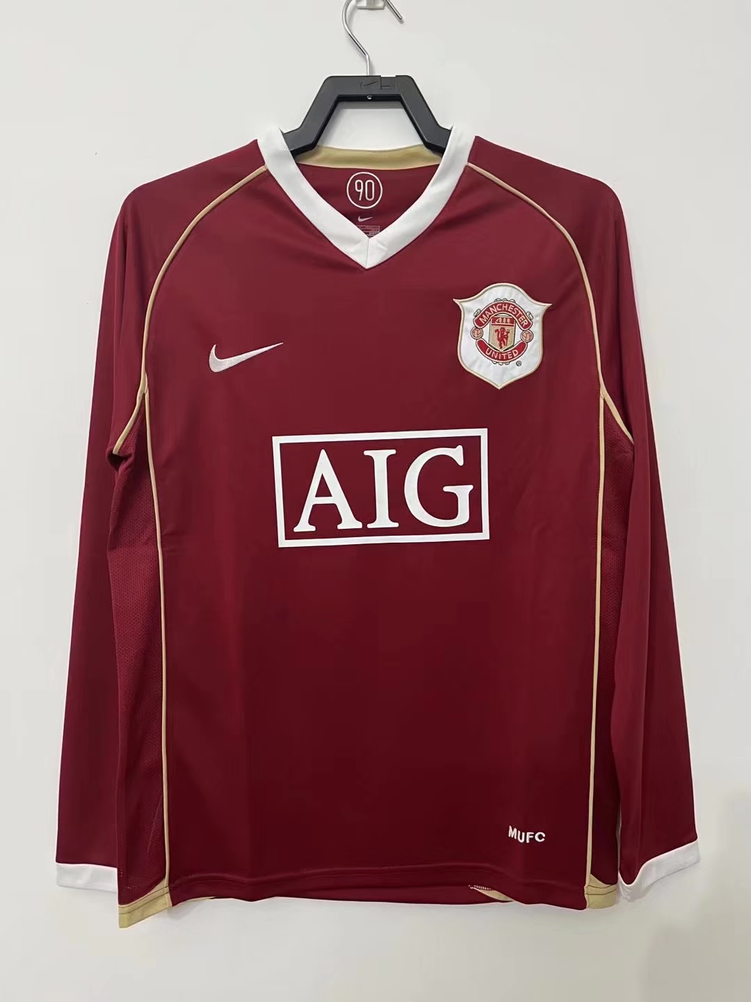 2006-2007 Manchester United Home Long Sleeves Jersey