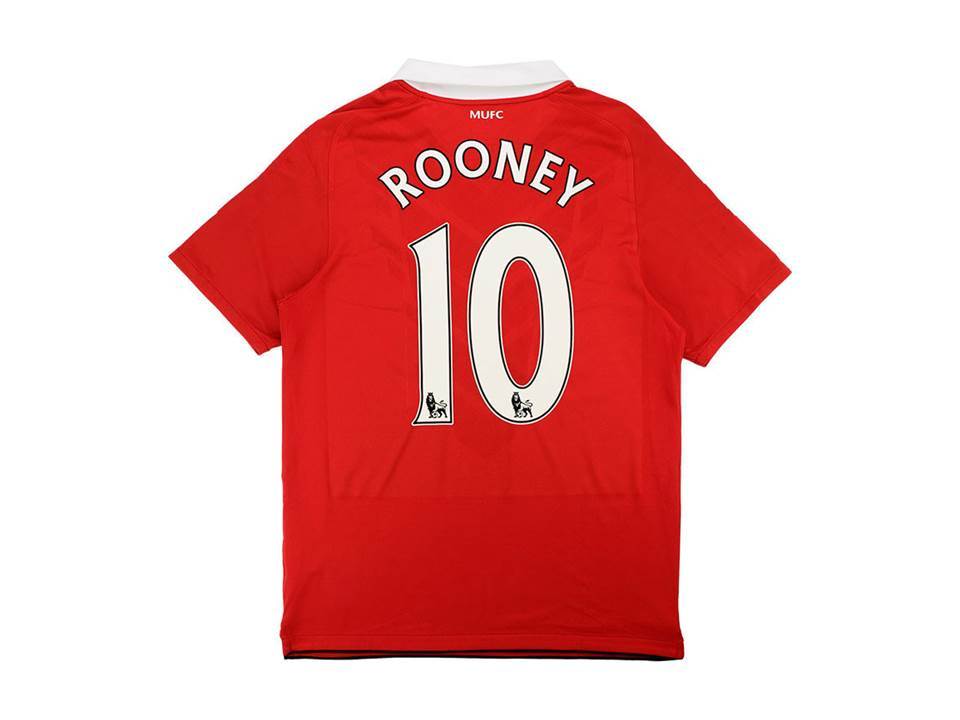 2010/2011 Manchester United Home Shirt Rooney #10