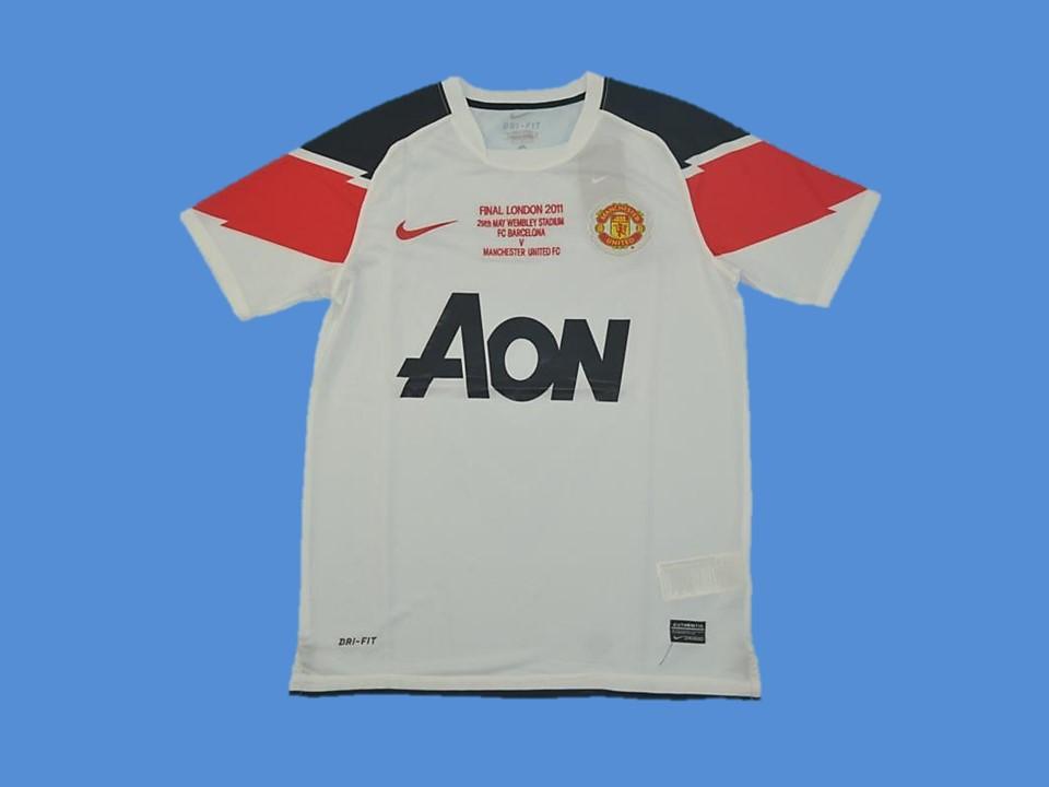 2010/2011 Manchester United Away Jersey Ucl Patches Final