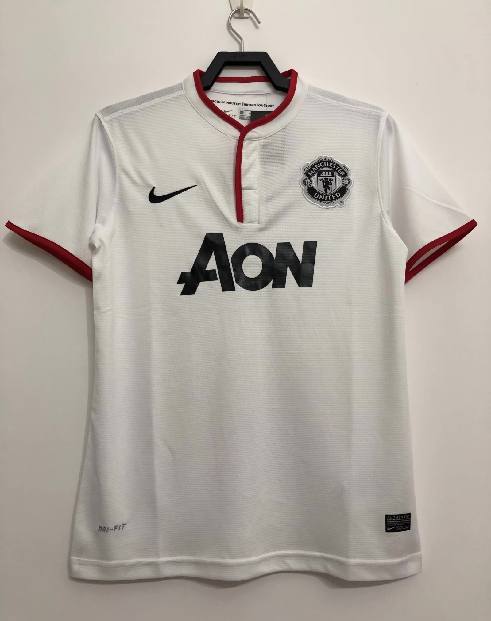 2013-14 Manchester United  Maillot Blanc