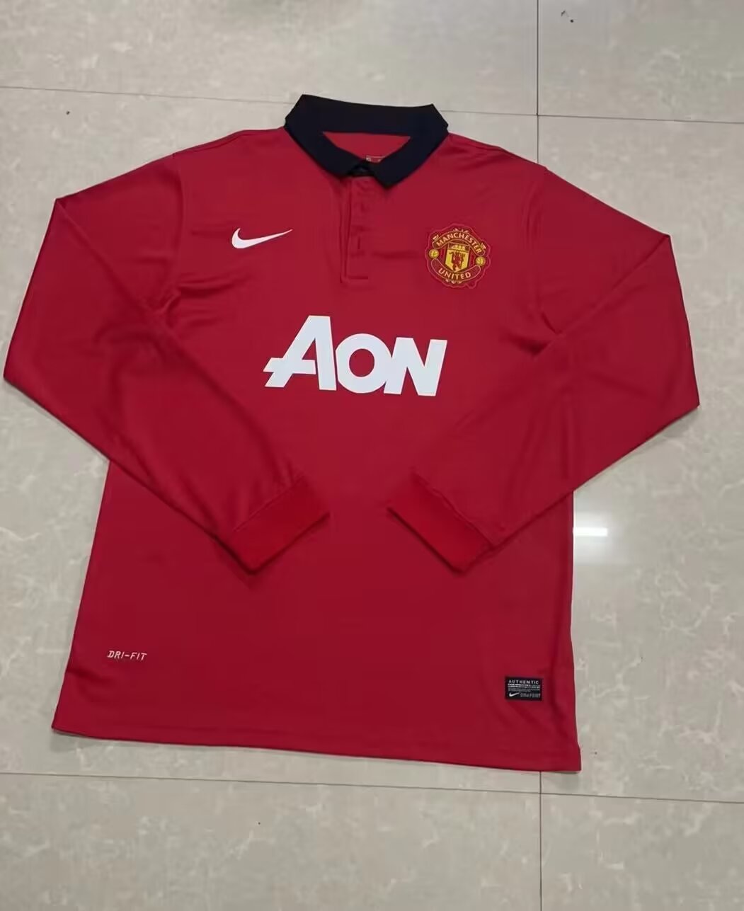 2013-2014 Manchester United Home Long Sleeves Jersey