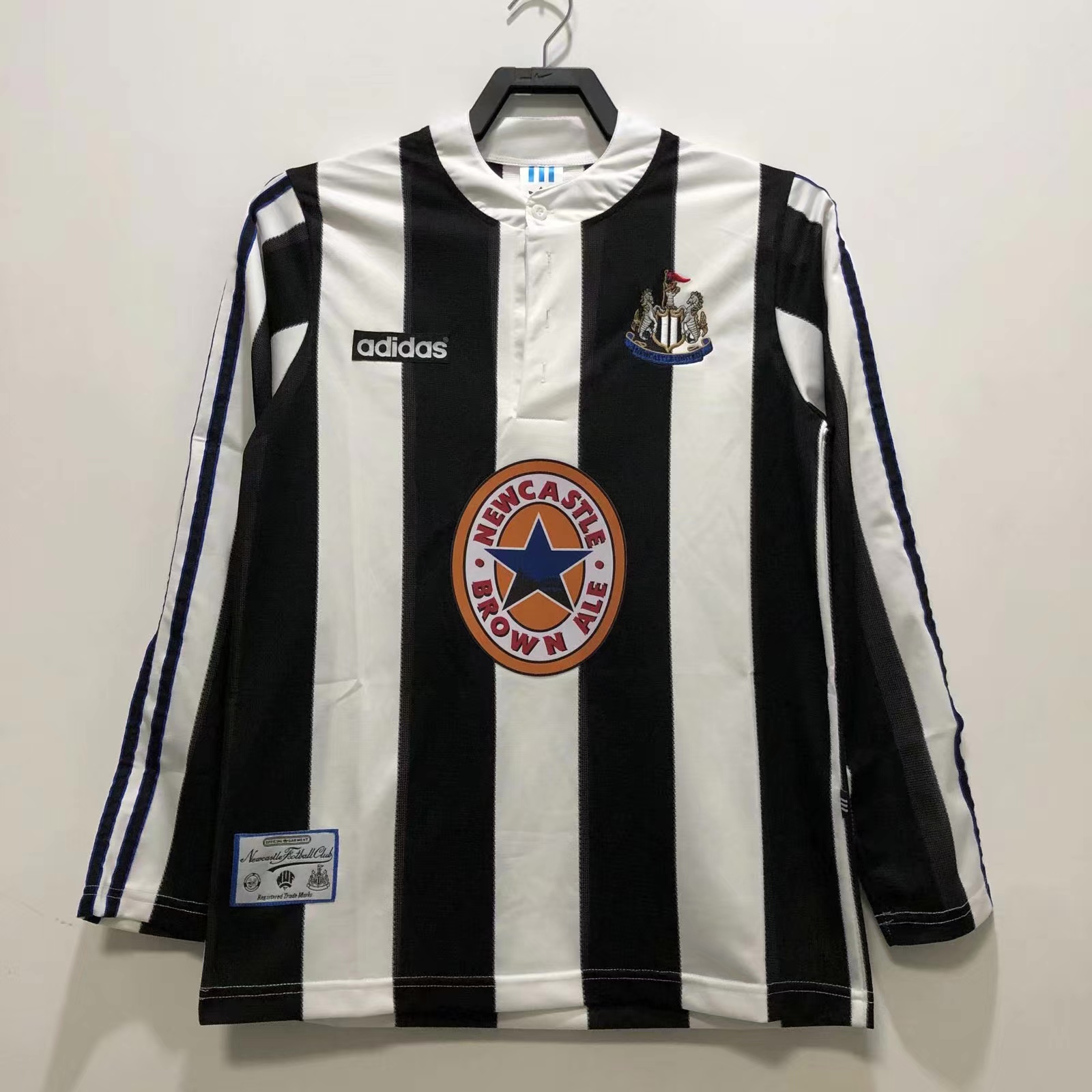 1995-1997 Newcastle United Home Long Sleeves Jersey