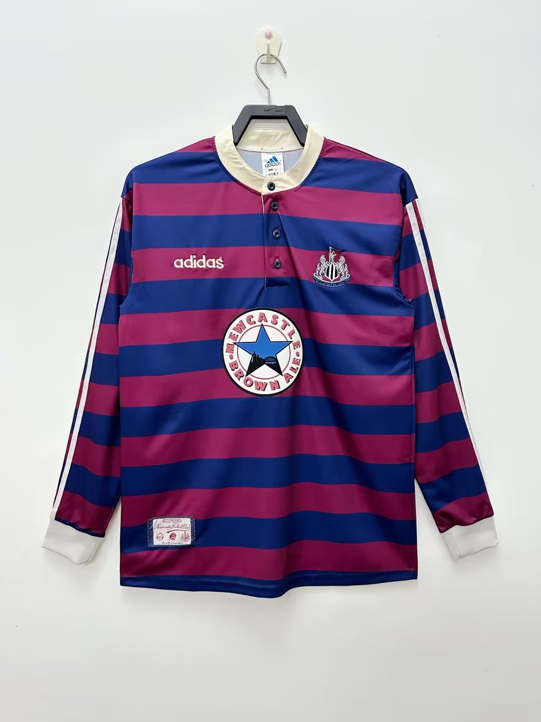 1995-1997 Newcastle United Exterieur Manches Longues Maillot