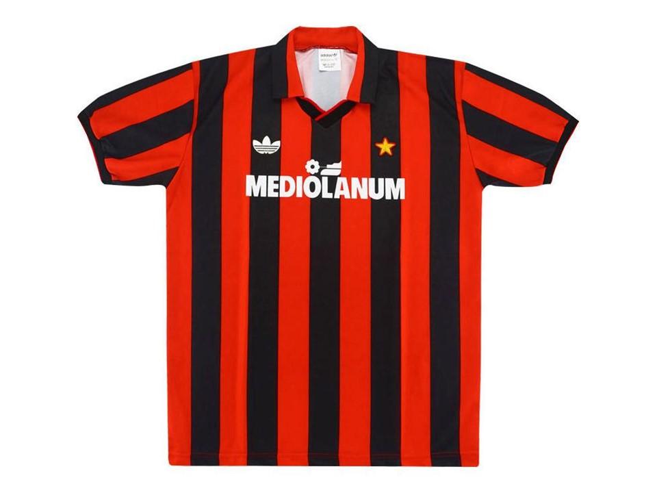 1990 1991 AC Milan Domicile Chemise