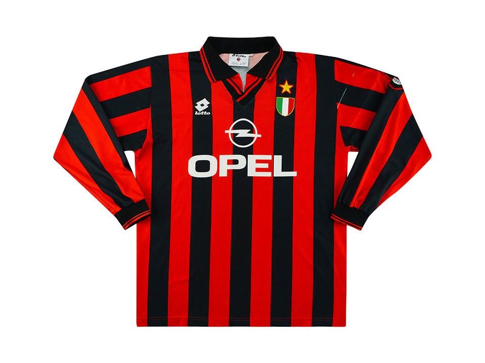 1996 1997 AC Milan Home Long Sleeves Jersey