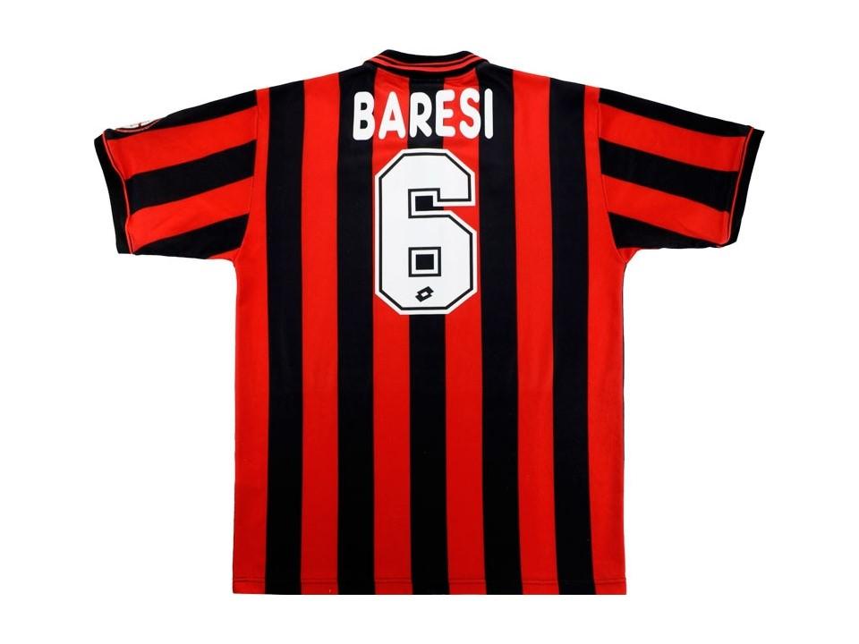 1996 AC Milan Home Shirt Baresi #6