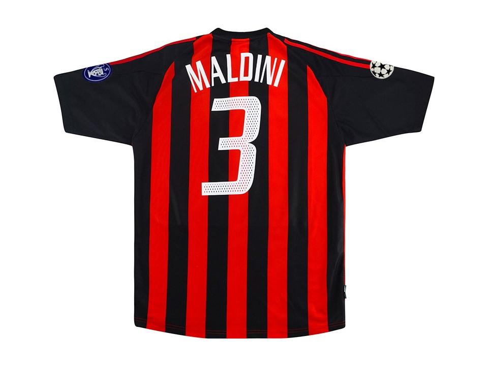 2002 2003 AC Milan Home Shirt Maldini #3