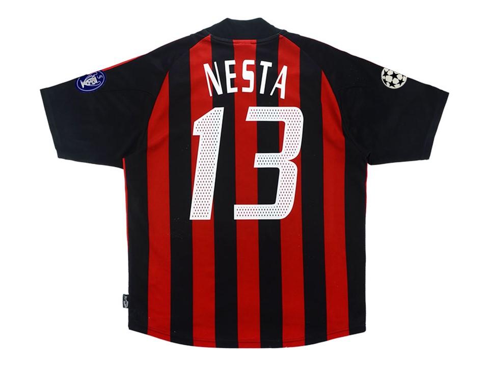 2002 2003 AC Milan Domicile Chemise Nesta #13