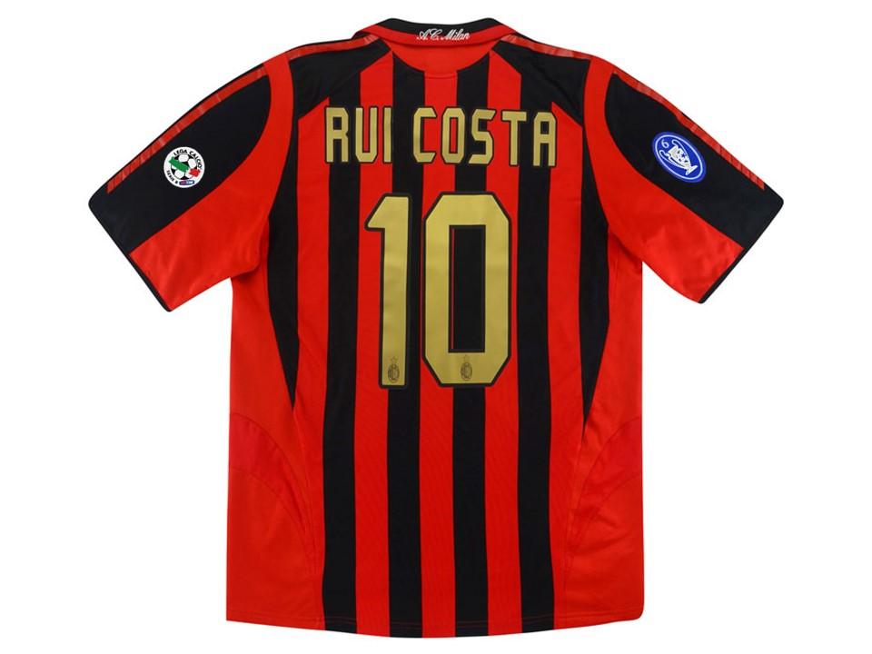 2005 2006 AC Milan Domicile Chemise Rui Costa #10