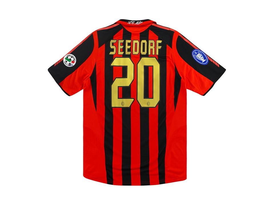 2005 2006 AC Milan Domicile Chemise Seedorf #20 #10