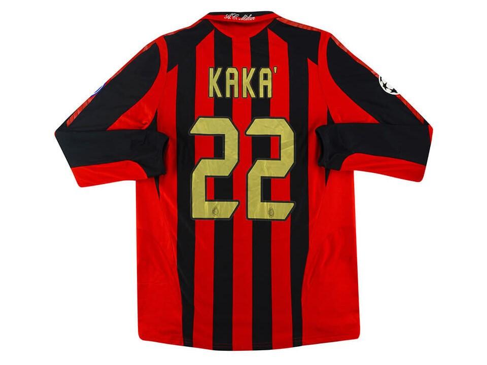 2005 2006 AC Milan Home Long Sleeves Shirt Kaka #22