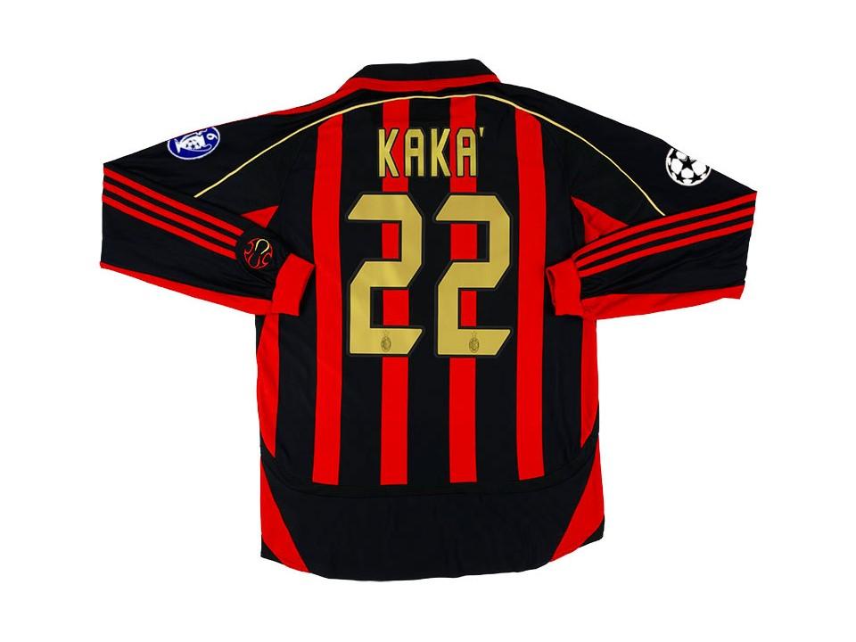 2006 2007 AC Milan Home Long Sleeves Shirt Kaka #22