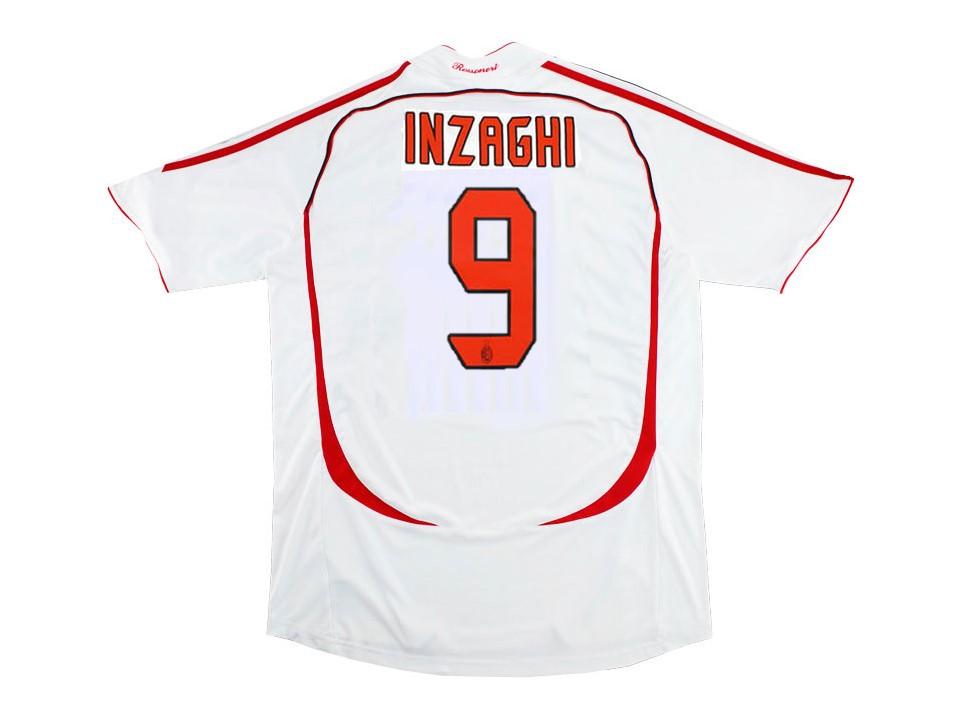 2006 2007 AC Milan Away Shirt Inzaghi #9 Final