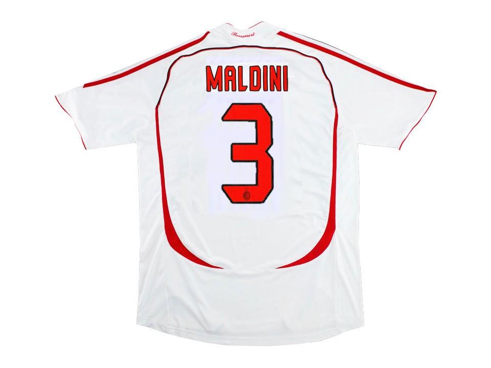 2006 2007 AC Milan Away Shirt Maldini #3 Final