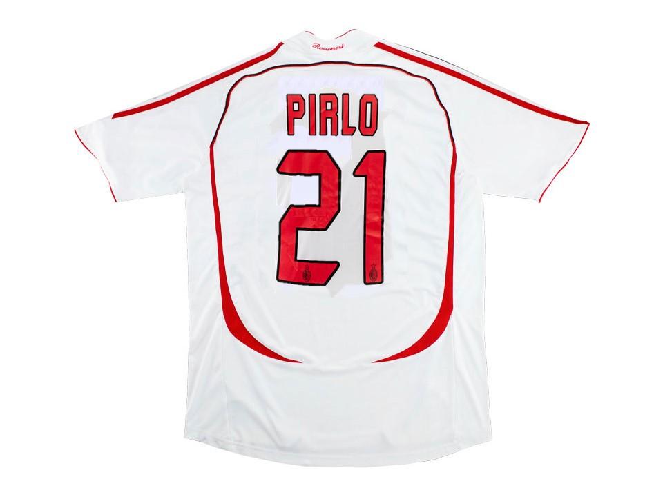 2006 2007 AC Milan Exterieur Chemise Pirlo #21 Final