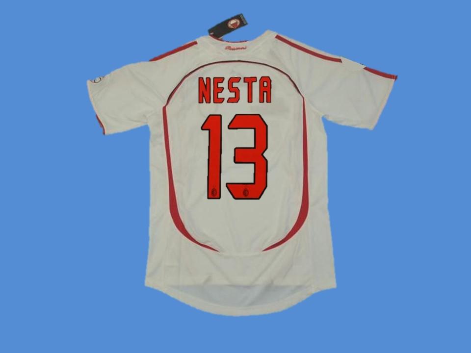 2006/2007 AC Milan Away Jersey Nesta #13 Final