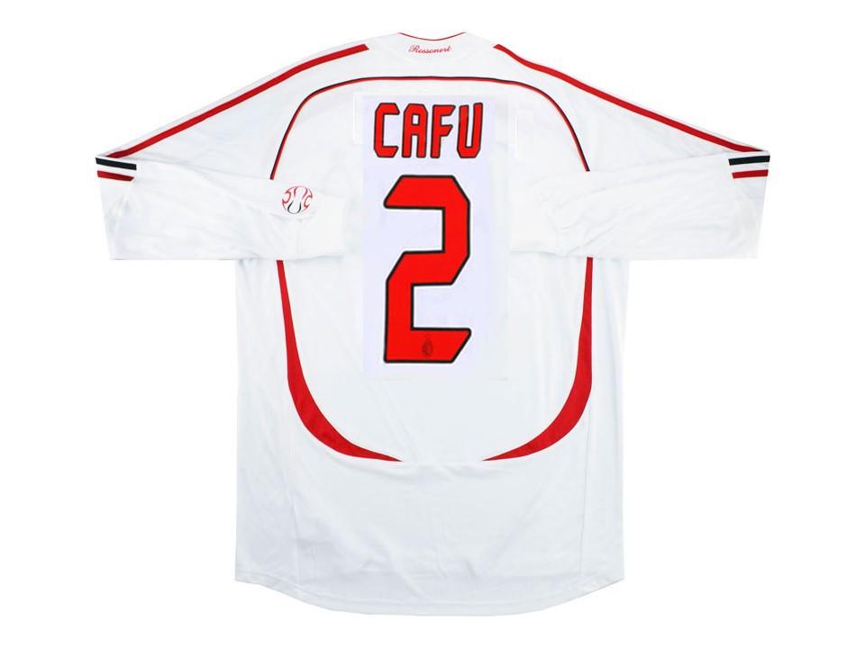 2007 AC Milan Away Long Sleeves Shirt Cafu #2