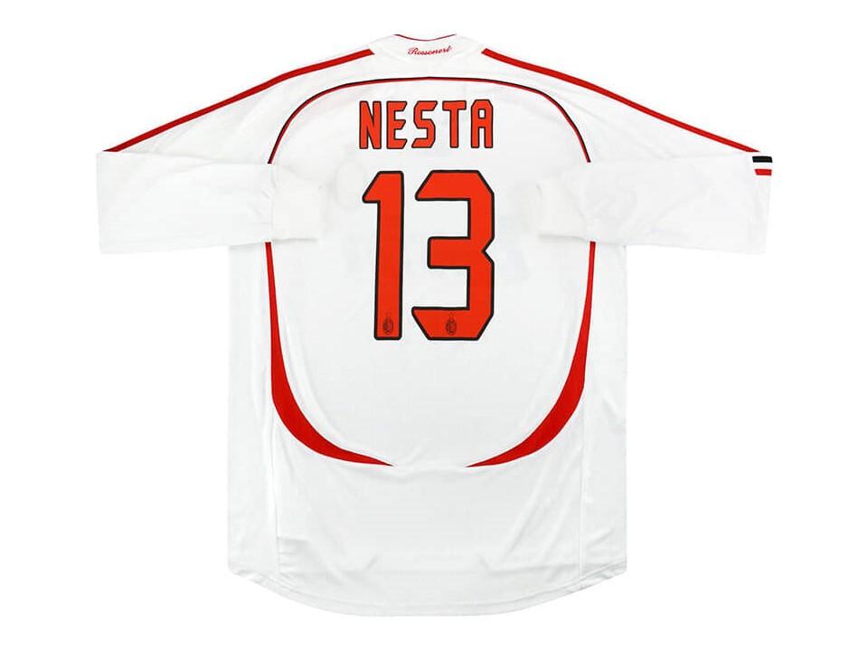 2007 AC Milan Away Long Sleeves Shirt Nesta #13