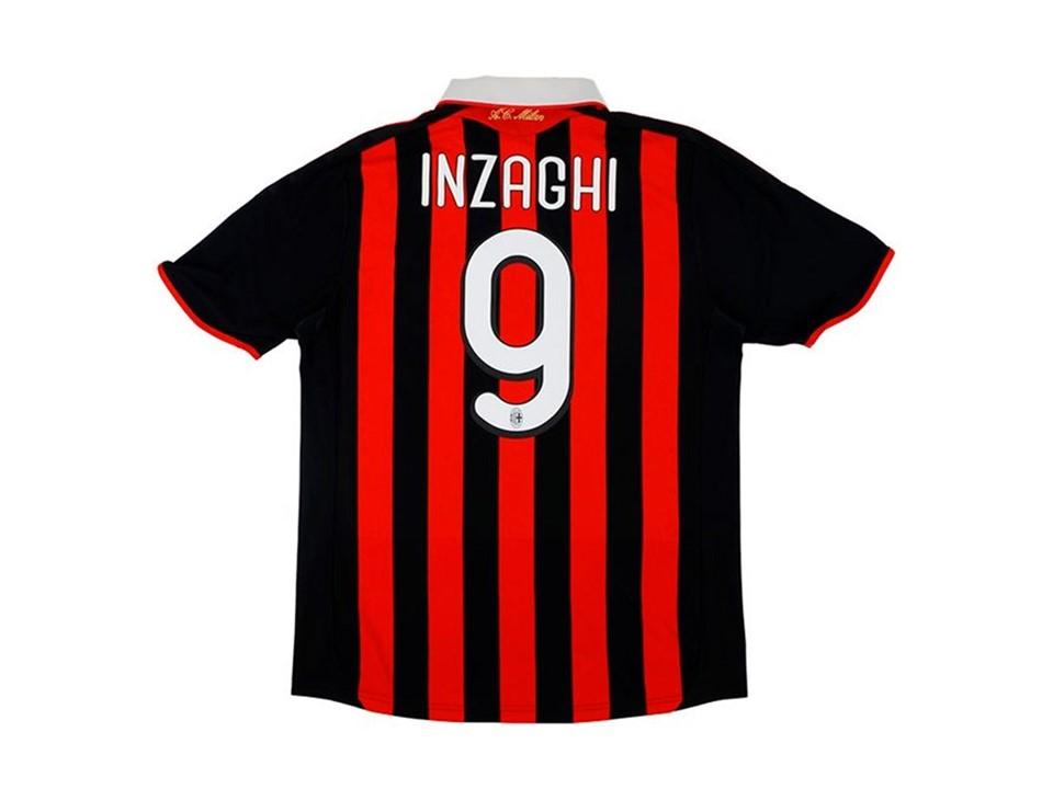 2009 2010 AC Milan Home Jersey Inzaghi #9