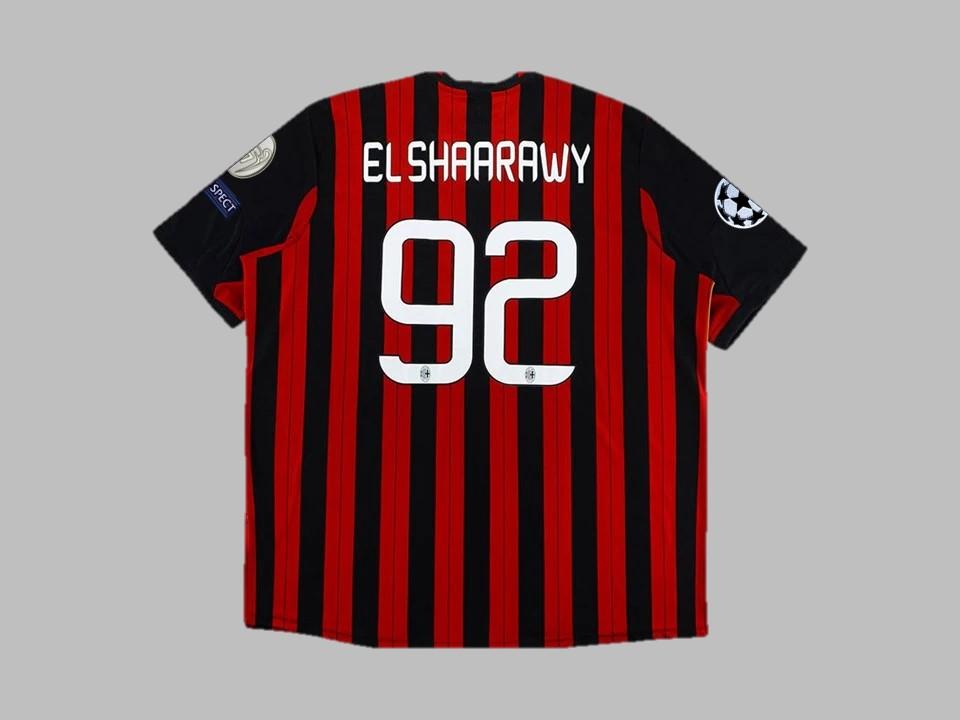 2013 2014 AC Milan Home Shirt Elshaarawy #92 Champions League