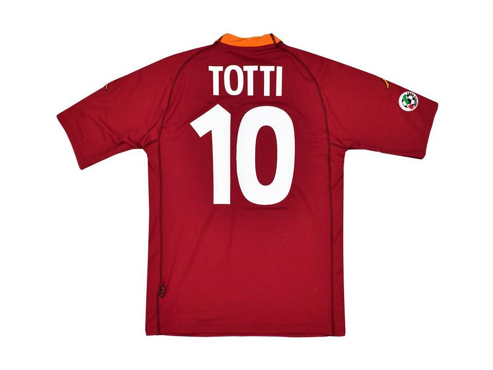 2000 2001 AS Roma Home Jersey Totti #10