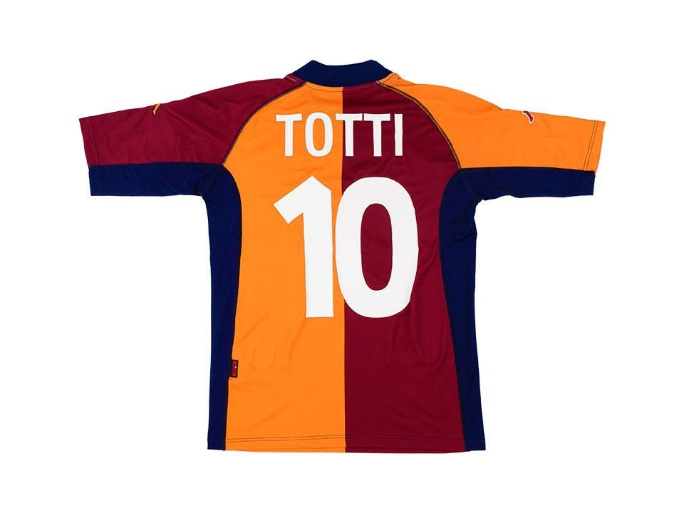 2001 02 AS Roma Home Jersey Totti #10