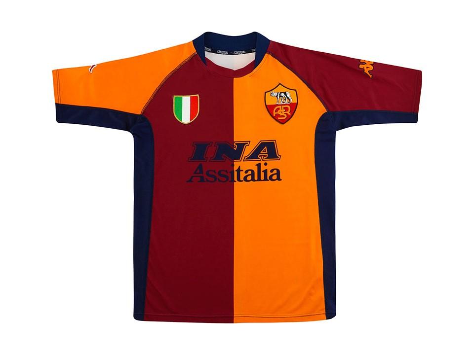 2001 2002 AS Roma Domicile Maillot