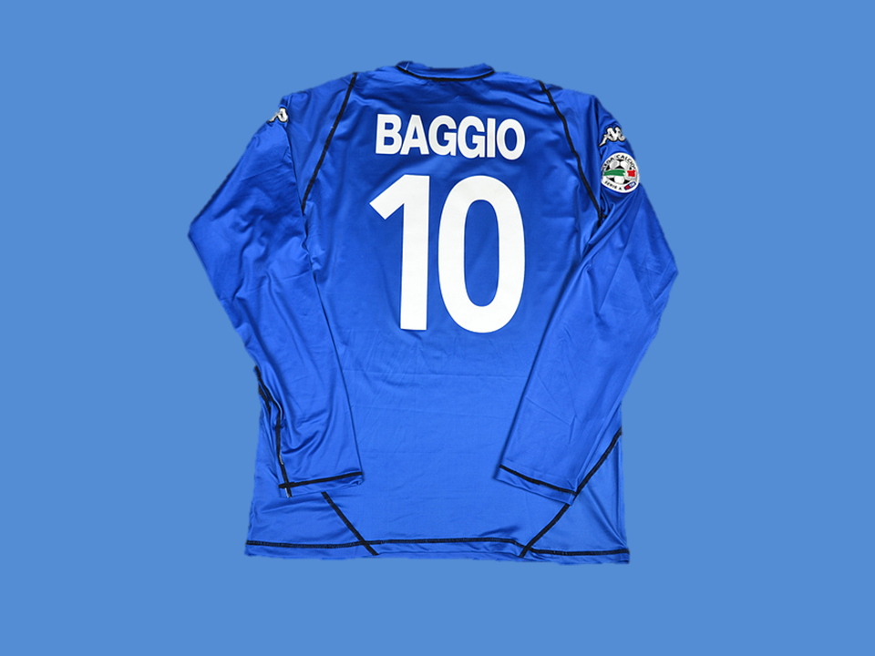 2003 2004 Brescia Exterieur Maillot Bleu Baggio #10