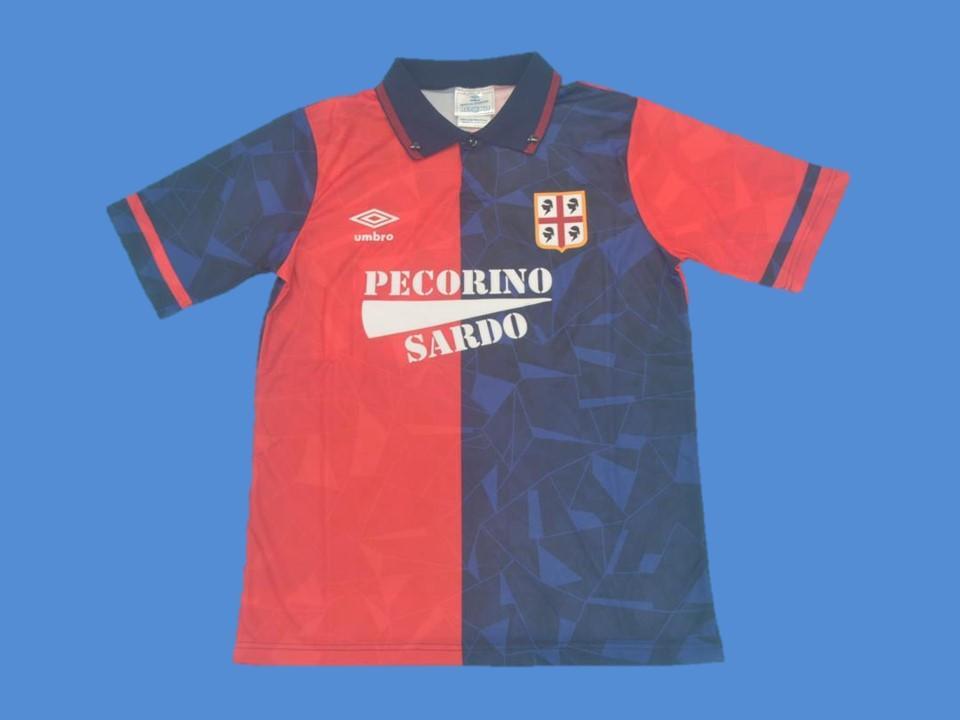 1991 1992 Cagliari Home Jersey