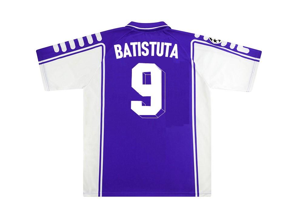 1999 2000 Fiorentina Chemise Batistuta #9